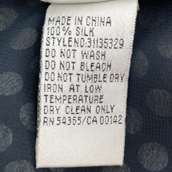 Vintage Hygard Collection Tiered Ruffle Polka Dot Silk Midi Skirt - Picture 7 of 7